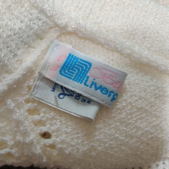 Vitania 12–18M Handmade Vintage Baby Knit Set Sweater Pants Bluebird Mexico Cute - Picture 6 of 11